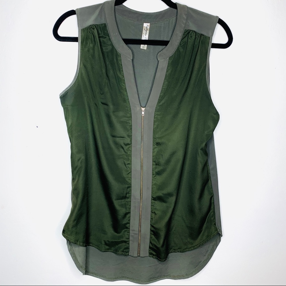 PERSEPTION CONCEPT GREEN BLOUSE LARGE